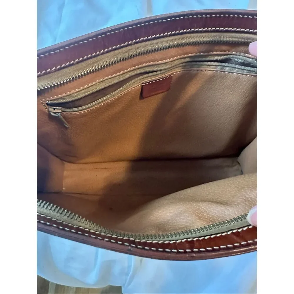 Celine Brown Patterned Toiletry Bag